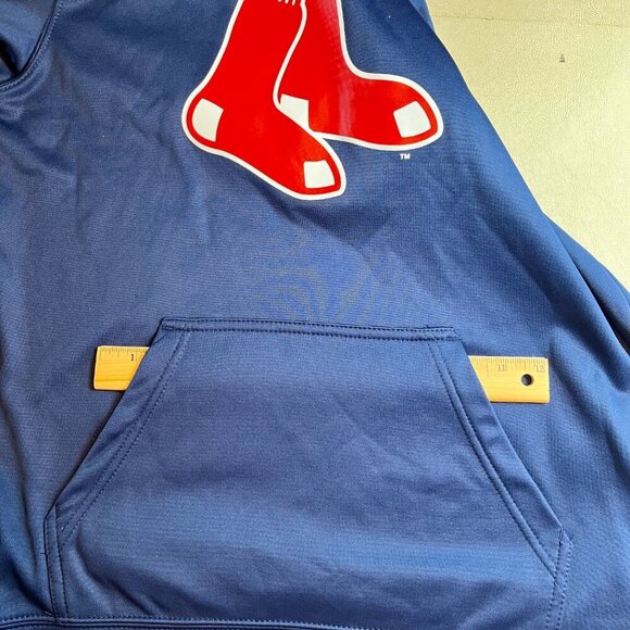 Youth Red Sox Hoodie Navy Blue Size L - Picture 11 of 13